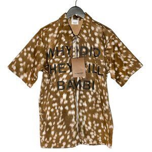 Burberry "Who Killed Bambi?" Runway Deer Printed Shirt